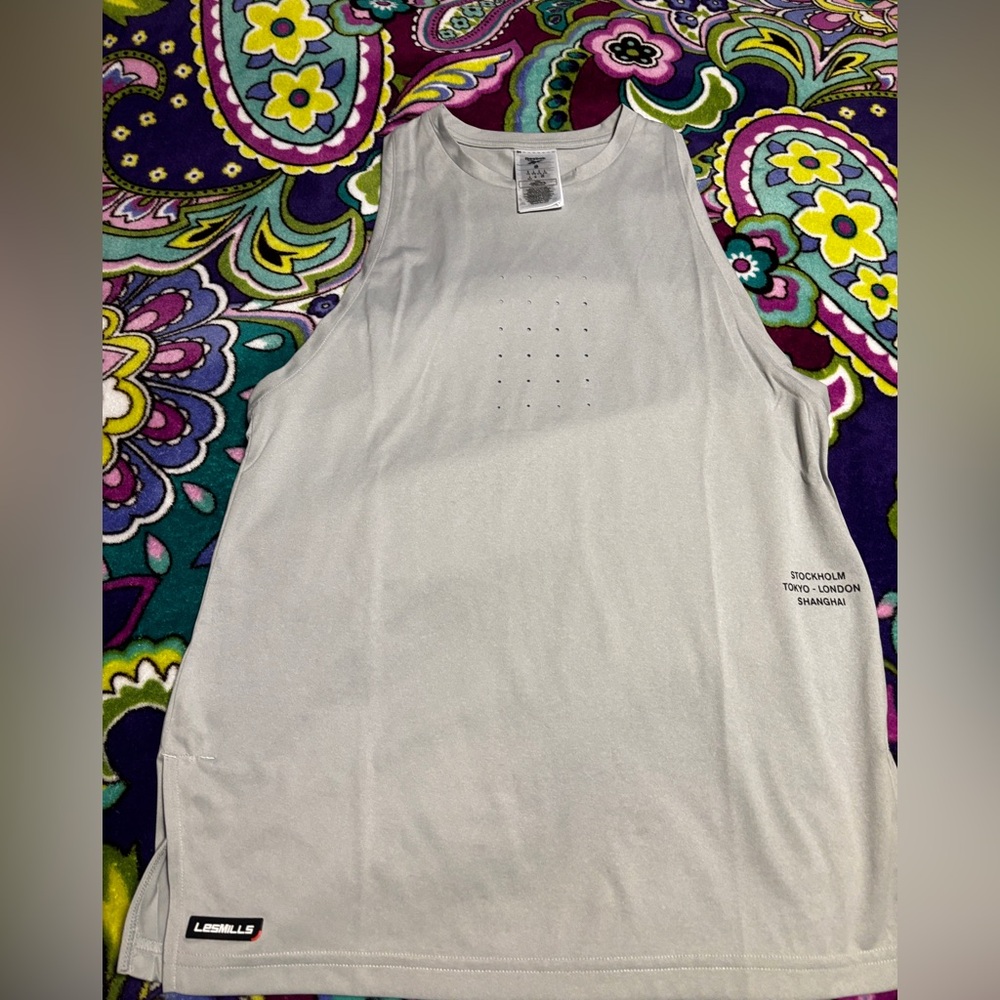 Reebok Les Mills Gray Muscle Tee